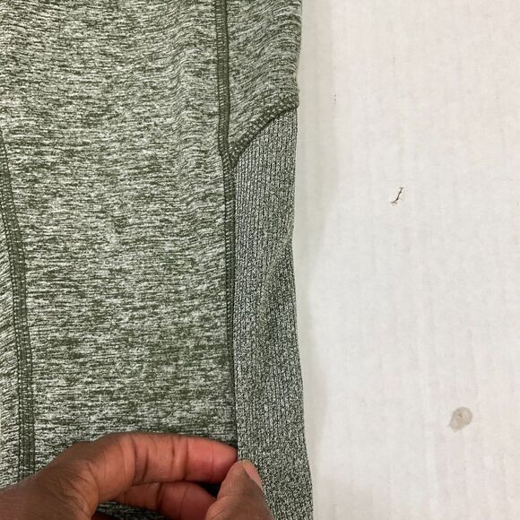 Victorias Secret Pink Cozy High Rise Leggings Green Pull On Side Pockets Size XS - Picture 3 of 12